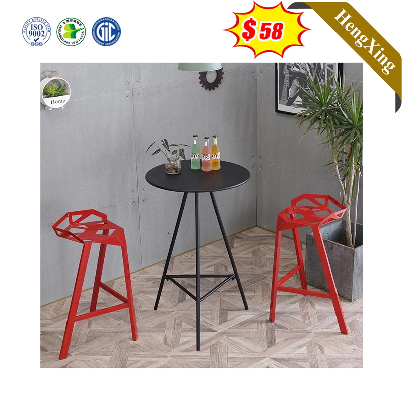 Luxury Furniture Modern Metal Stainless Steel Glass Wedding Hotel Banquet Plastic Dining Room Furniture Table Sets Outdoor Bar Chair