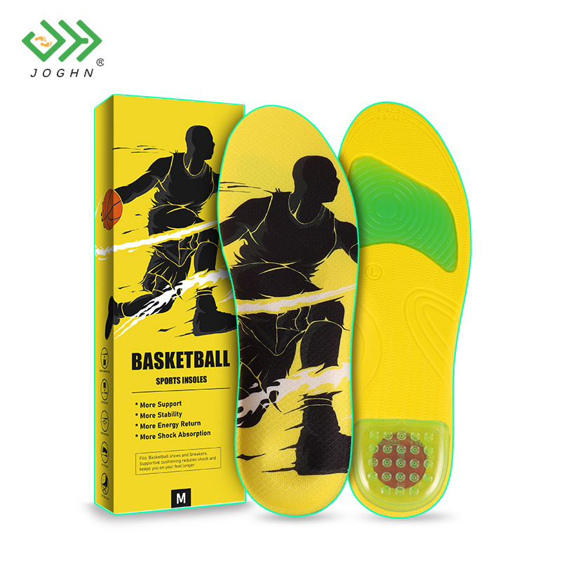 Joghn Sports Shoes Men Shoe Cushion Shock Absorption Air Cell Basketball Insoles