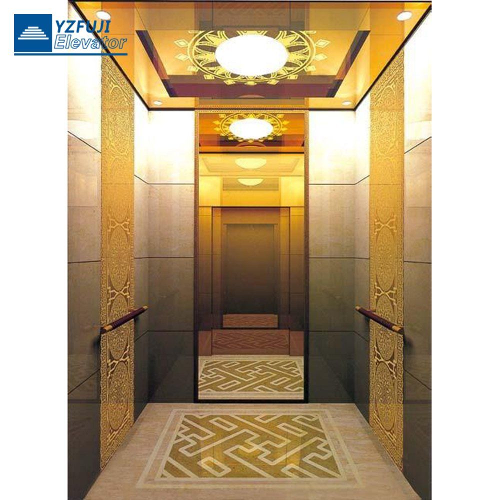 FUJI Hotel Commercial Home Stainless Steel Hydraulic Residential Passenger Elevator with Safe Speed Suppliers in China