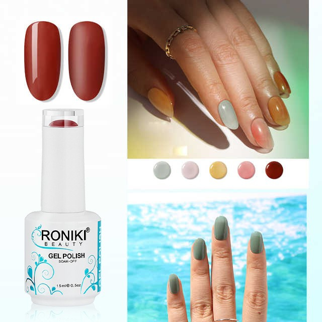 Roniki Nail Supplies Private Label 15ml UV/LED Lamp Gel Polish