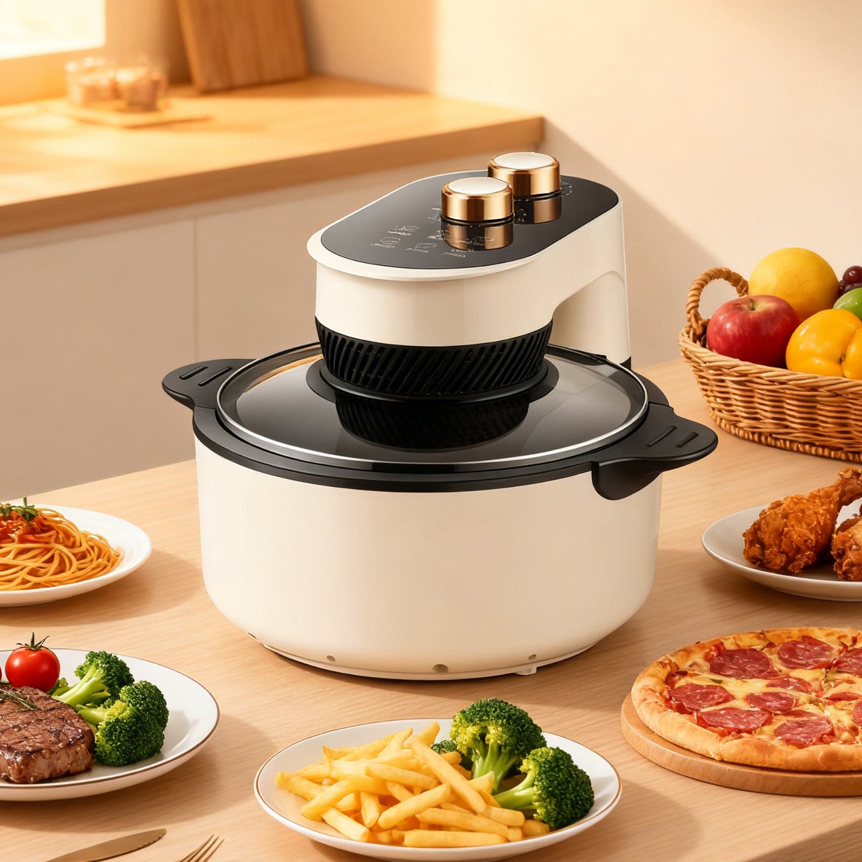 Portable Air Fryer Mini Air Fryer for Home Kitchen Use Small Air Fryer Electric